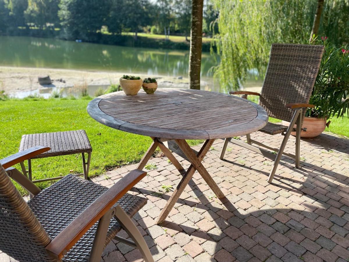 Gemuetliches Fachwerkhaus Am See Mit Kamin Warendorf Exterior photo